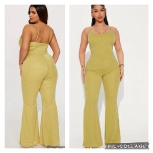 NEW FASHION NOVA MONIKA TEXTURED JUMPSUIT